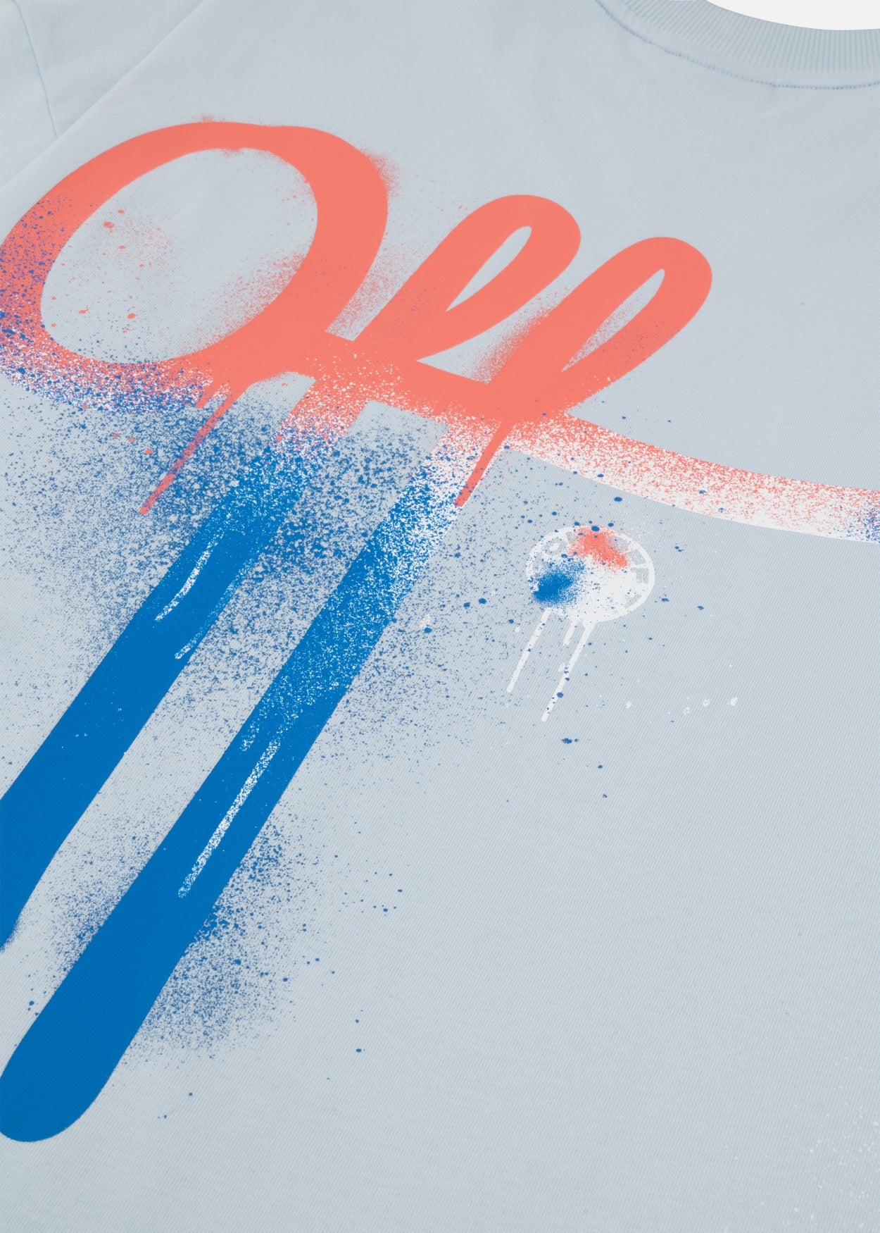 Graffity Oversized Tee | Sky light blue