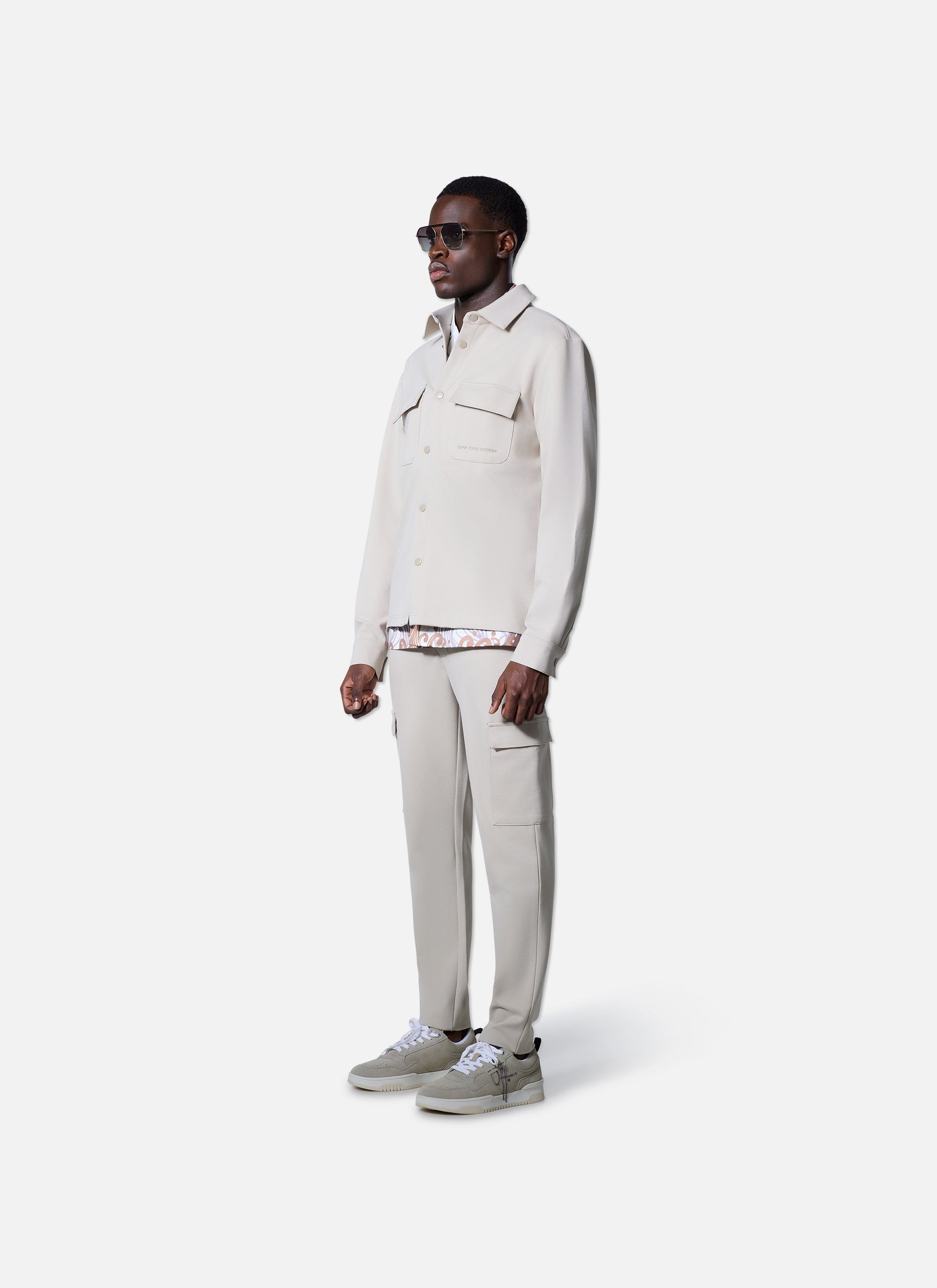 Smart Interlock Overshirt | Light Sand