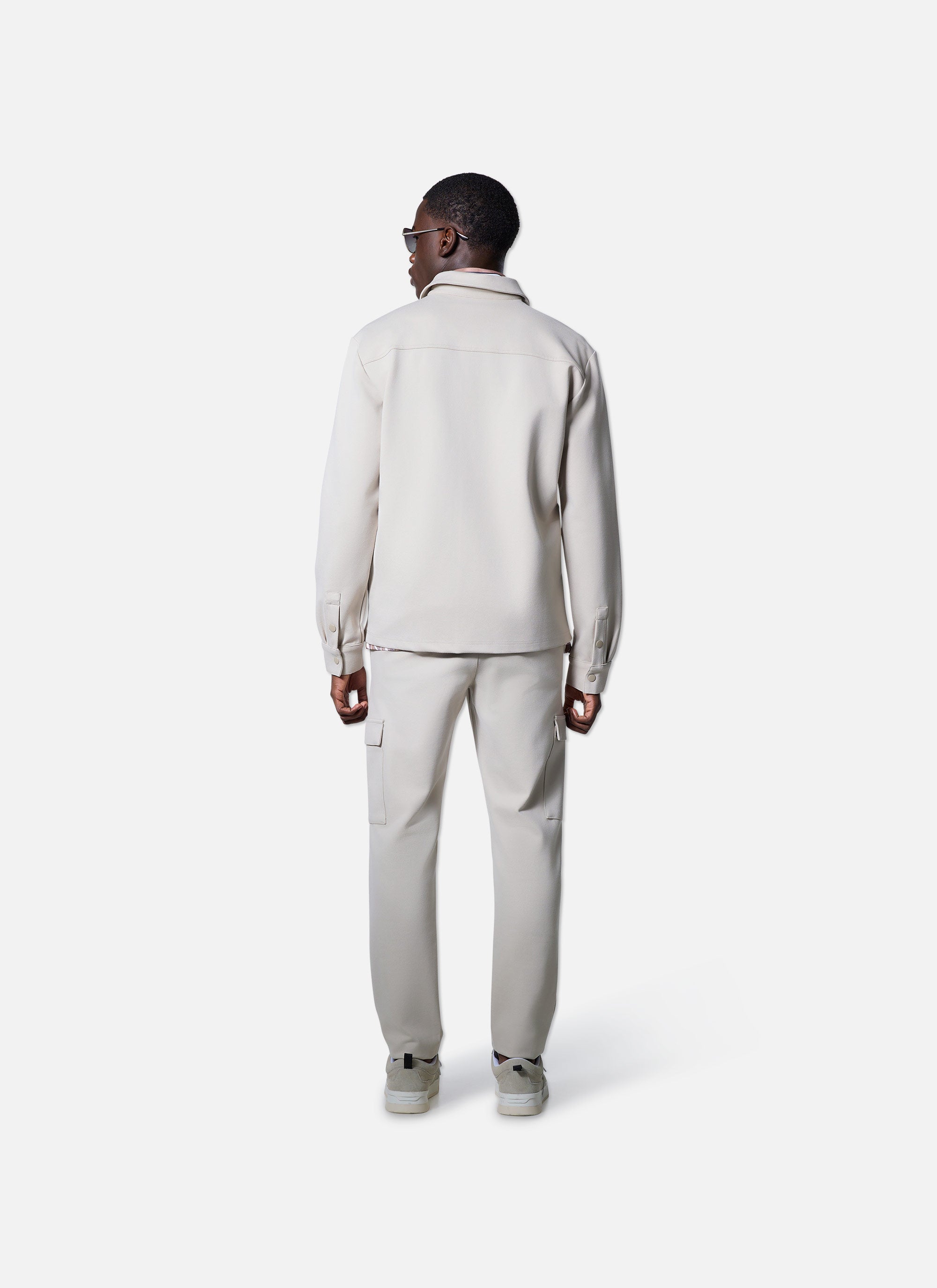 Smart Interlock Overshirt | Light Sand