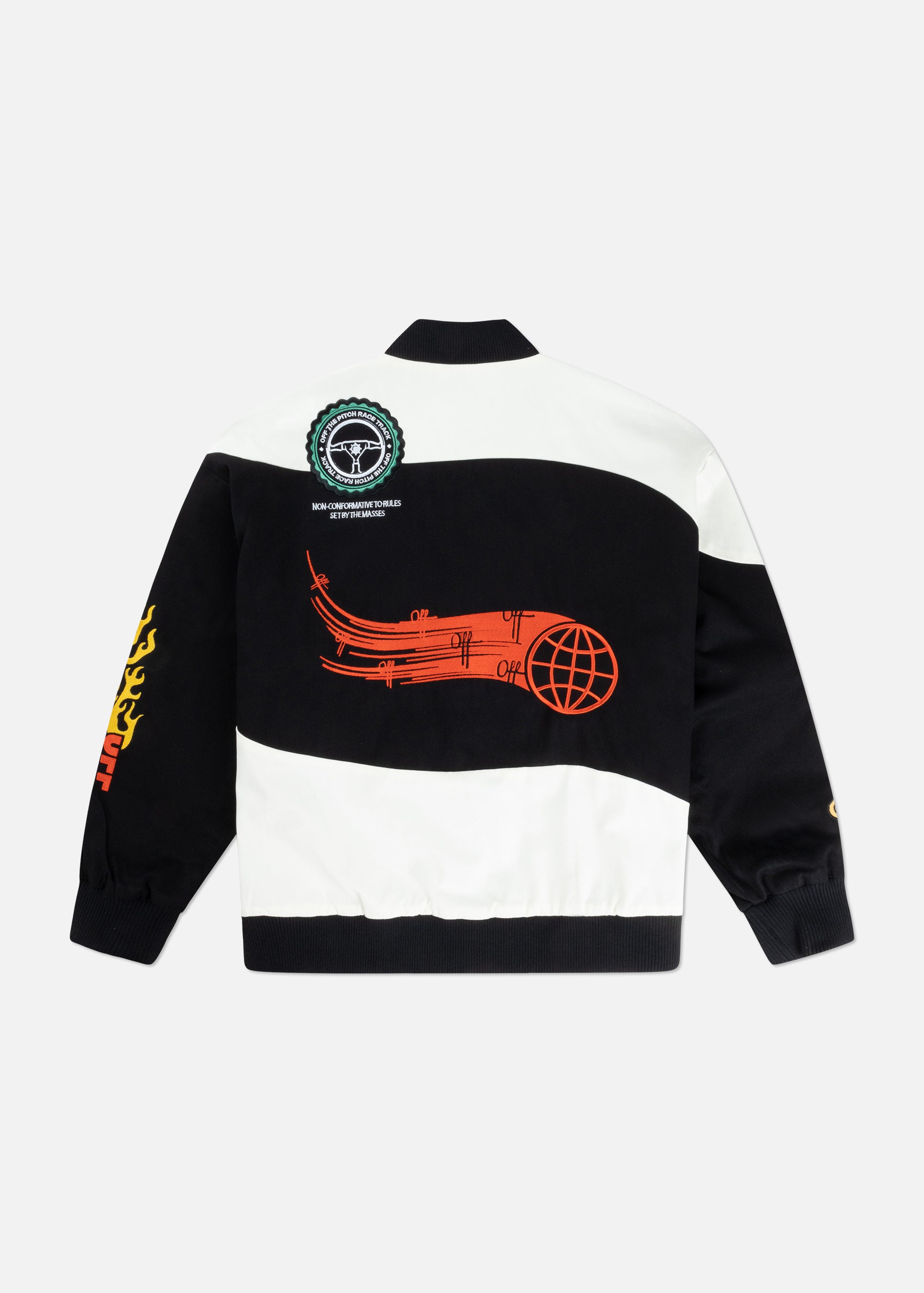 Racer Varsity Jacket | Black