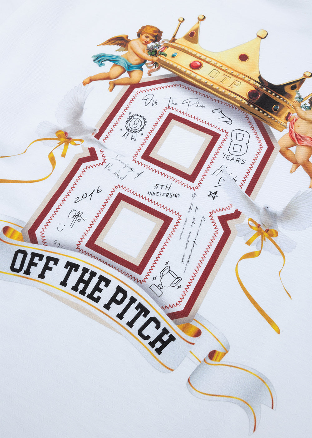 8TH BASH  LOOSE FIT TEE | White