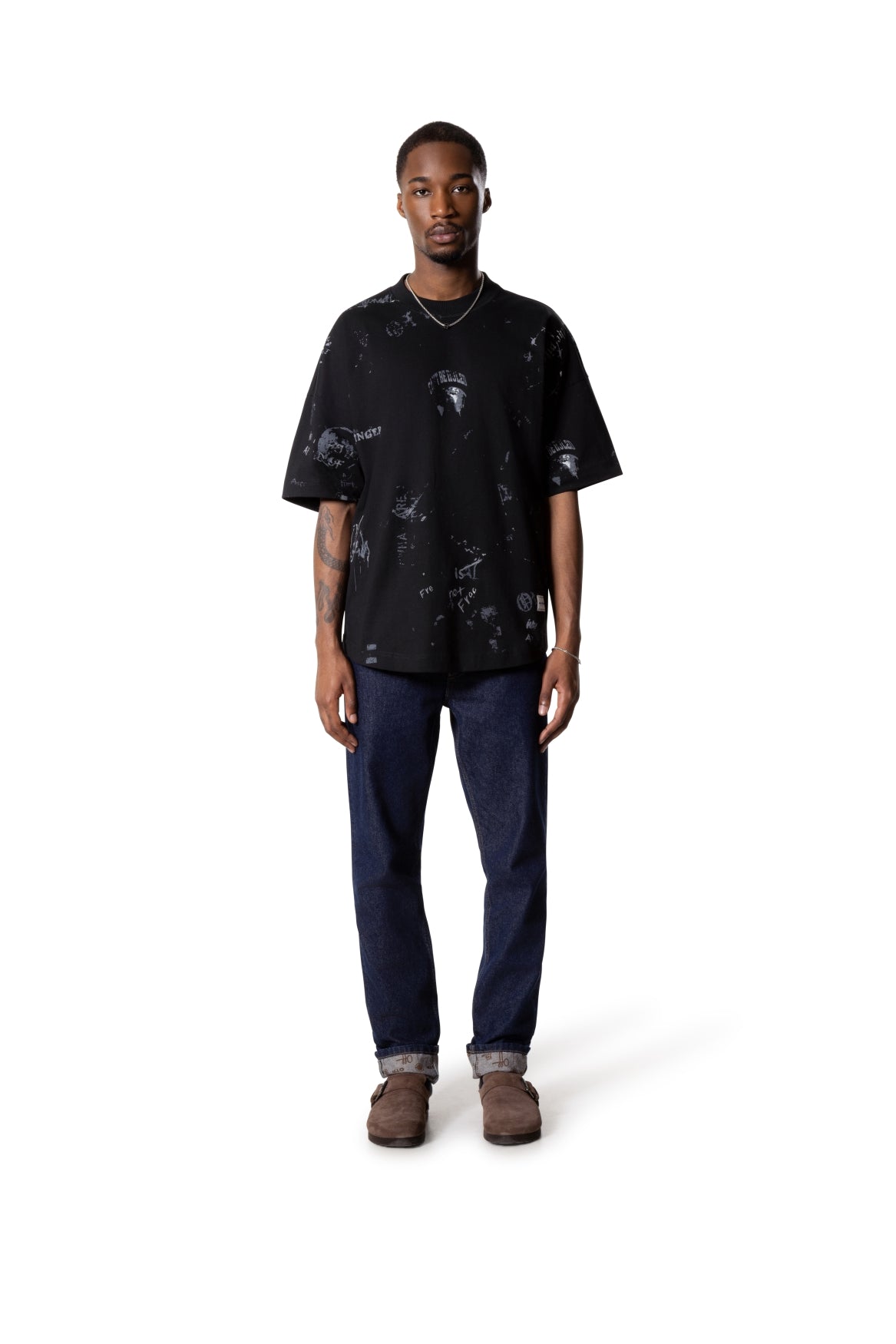 Rebellion Oversized Tee | Black