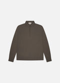 Polo Elegante de Manga Larga | Marrón/Gris