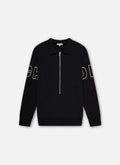 Half zip Polo sweater | Black