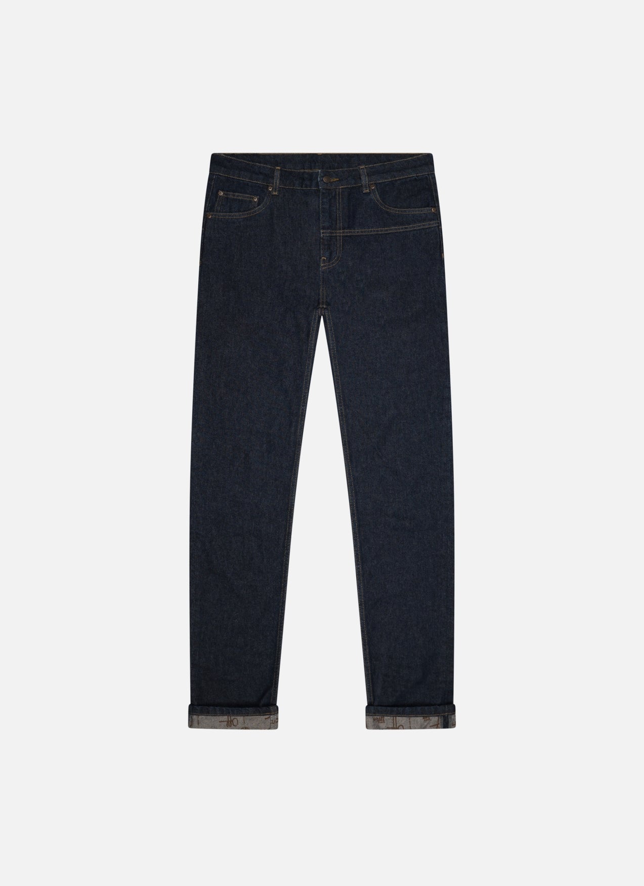 Double Faced Denim Jeans | Blue/Blue