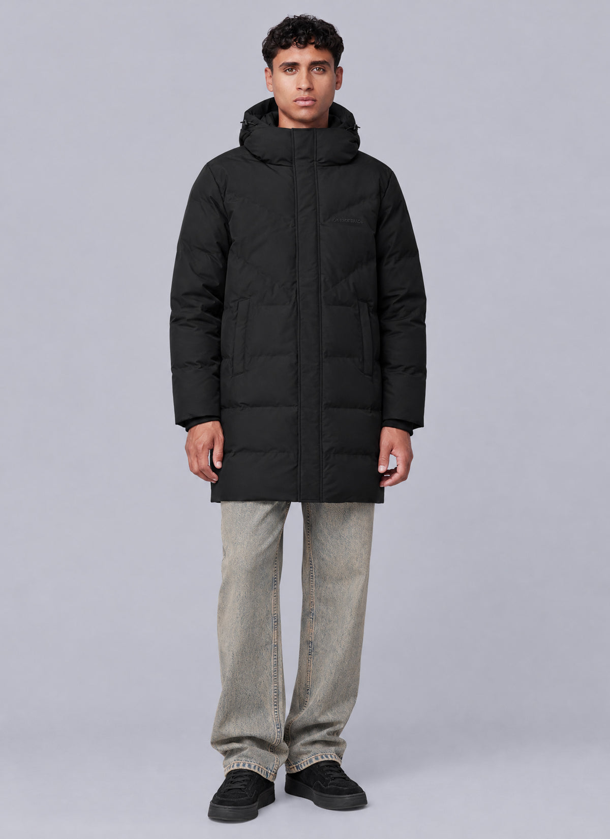 Ripstop Longline Puffer | Black