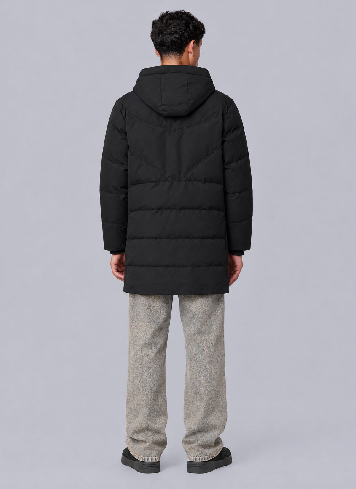 Ripstop Longline Puffer | Black