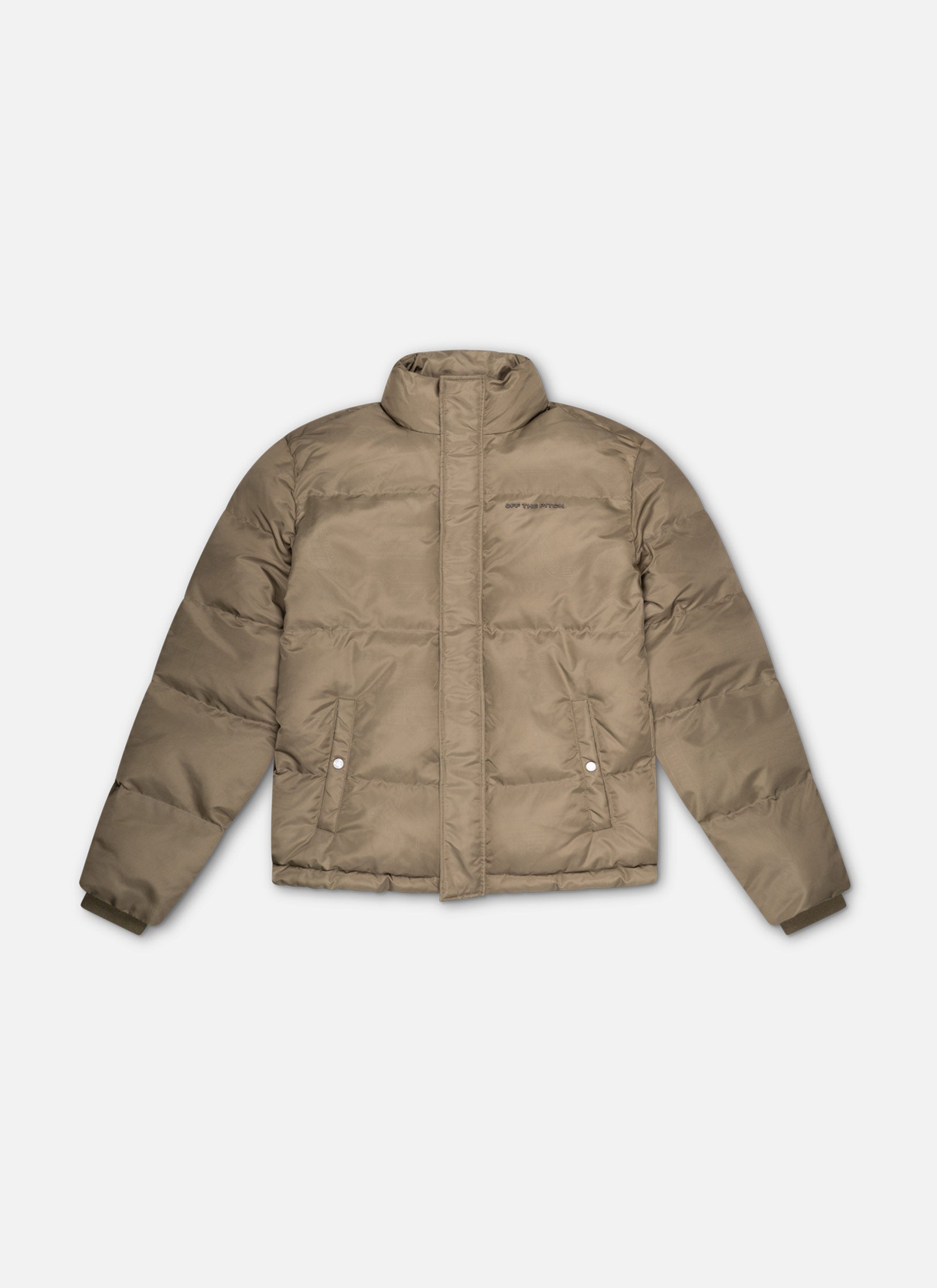 Printed Puffer | Brown/Grey