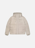 Chaqueta corta con capucha | Plata