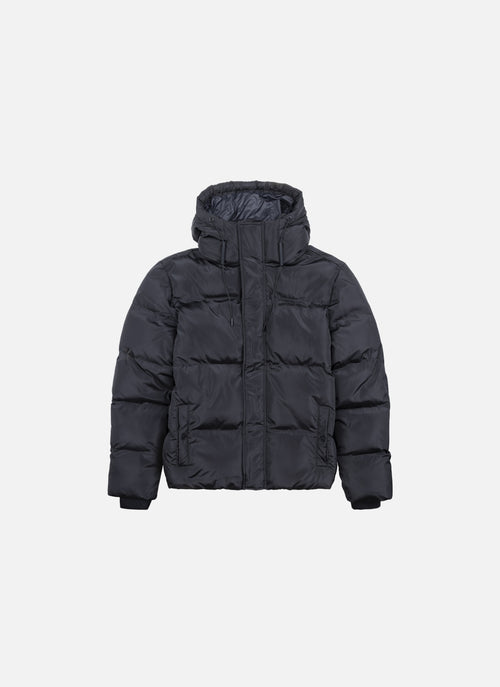 Chaqueta Corta con Capucha | Negro