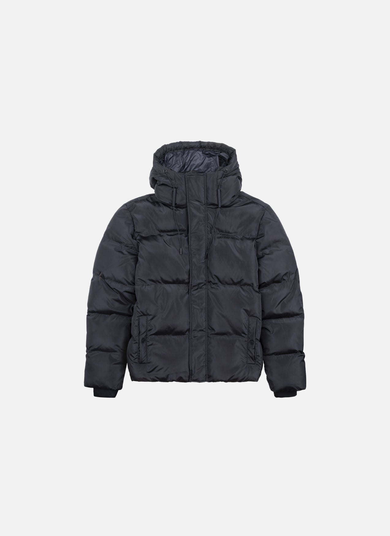 Chaqueta Corta con Capucha | Negro
