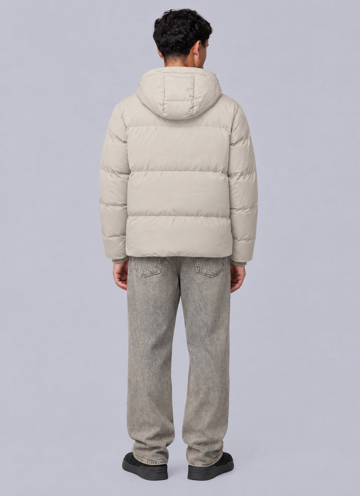 Hooded Short Jacket | Silver