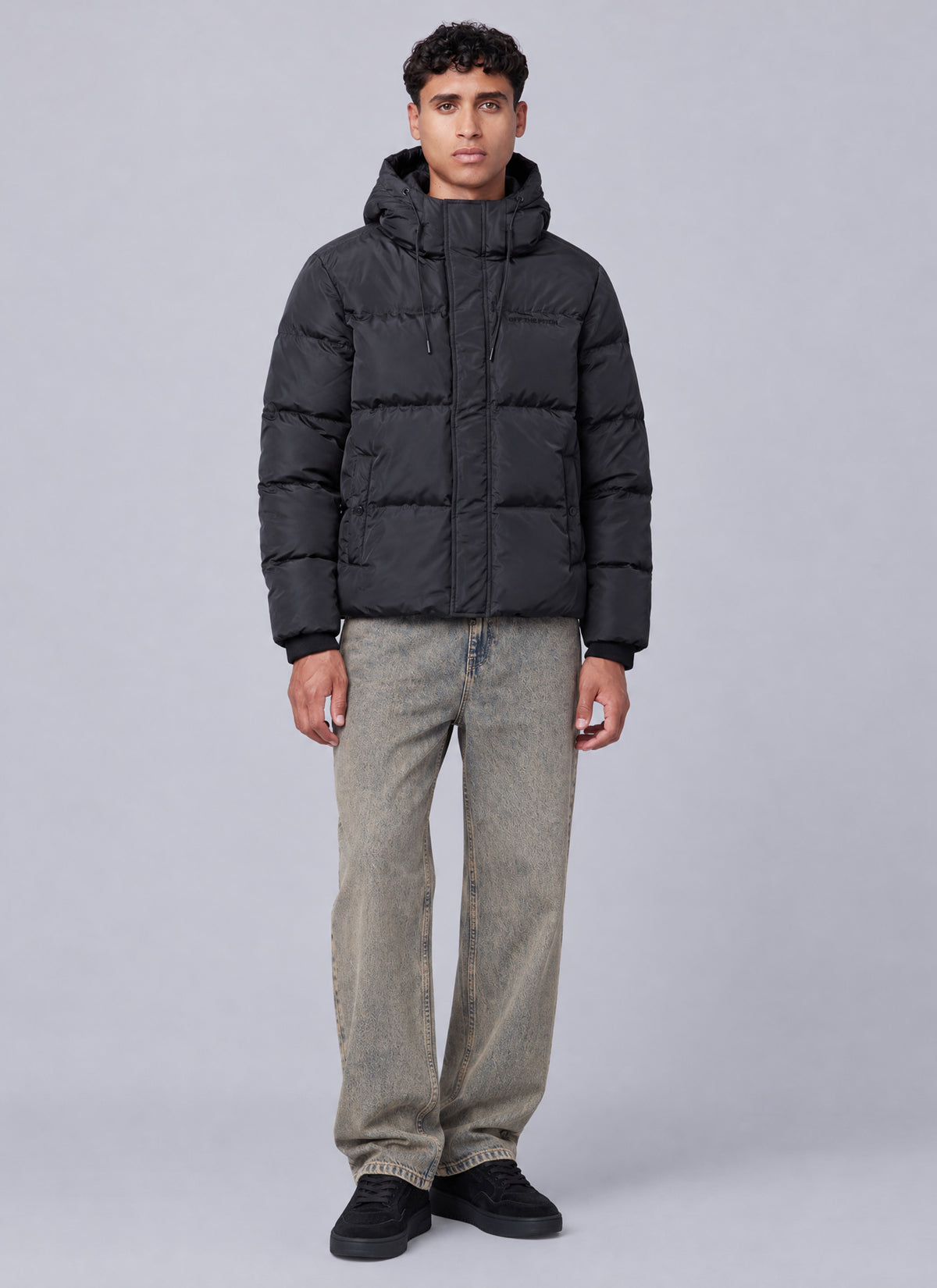 Hooded Short Jacket | Black