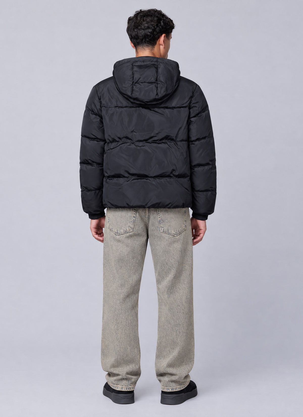 Hooded Short Jacket | Black