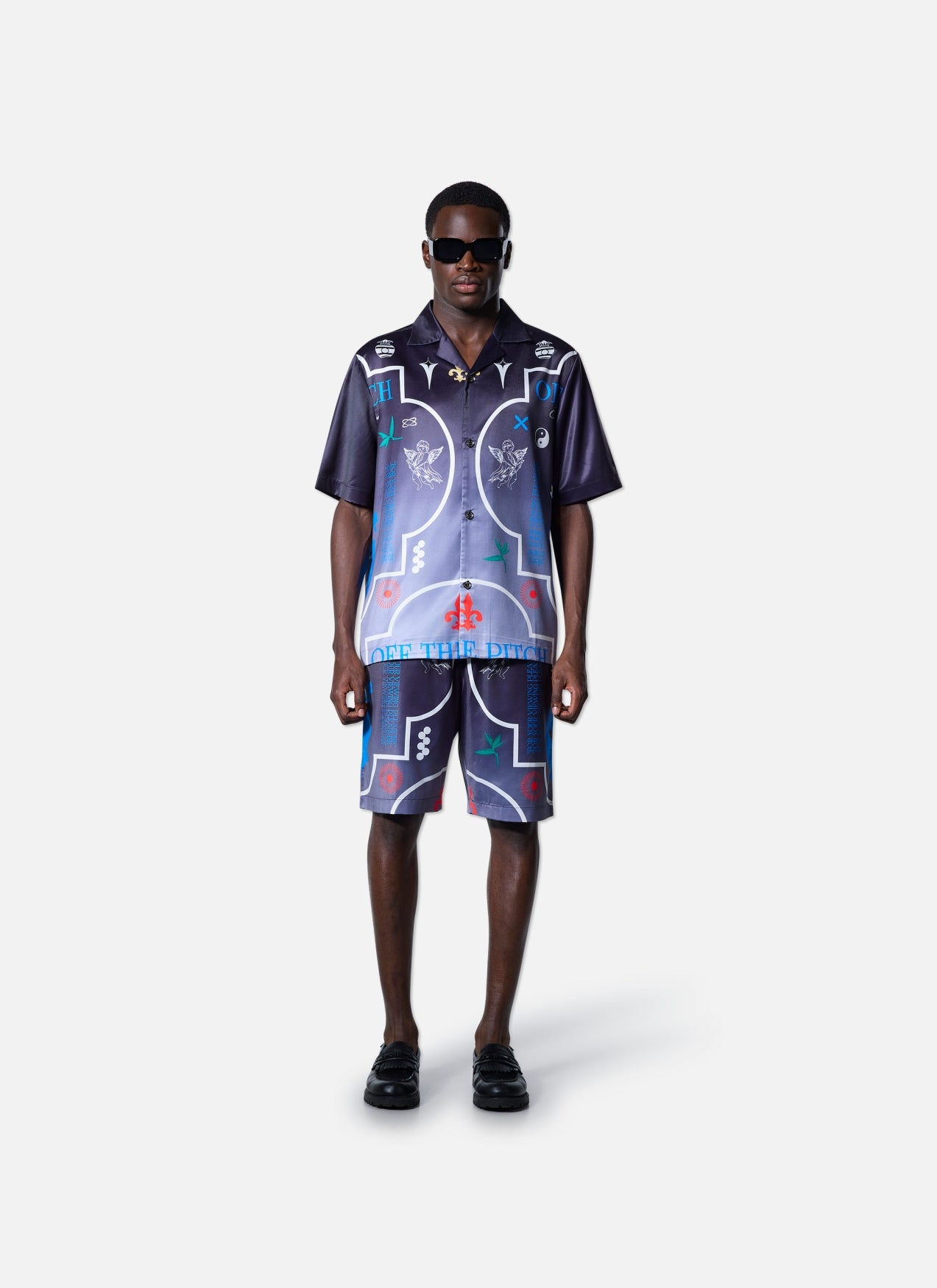 Global Satin Shirt | Black