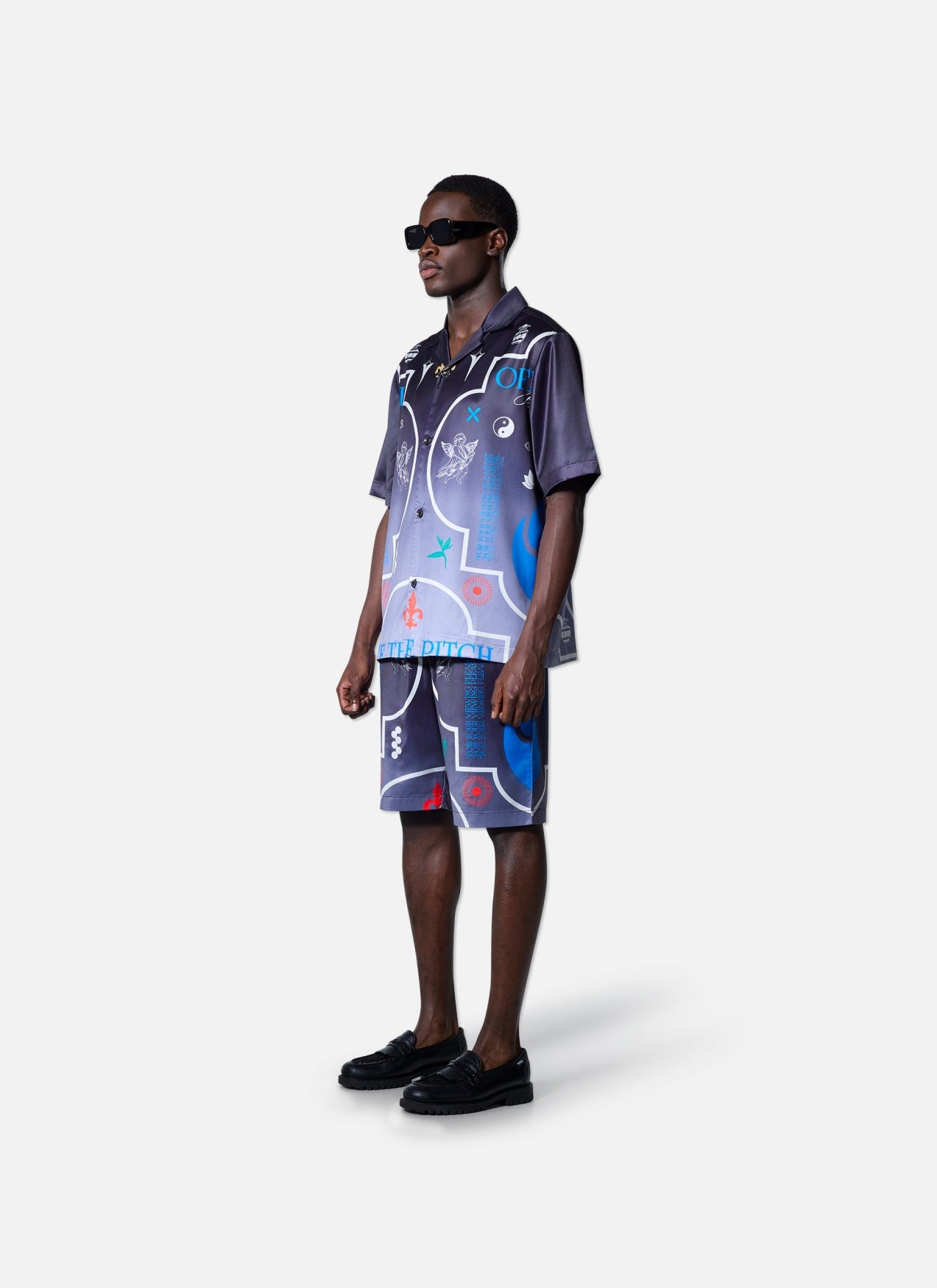 Global Satin Shirt | Black