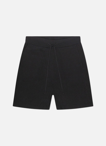Crochet Boulevard Shorts | Black – Off The Pitch
