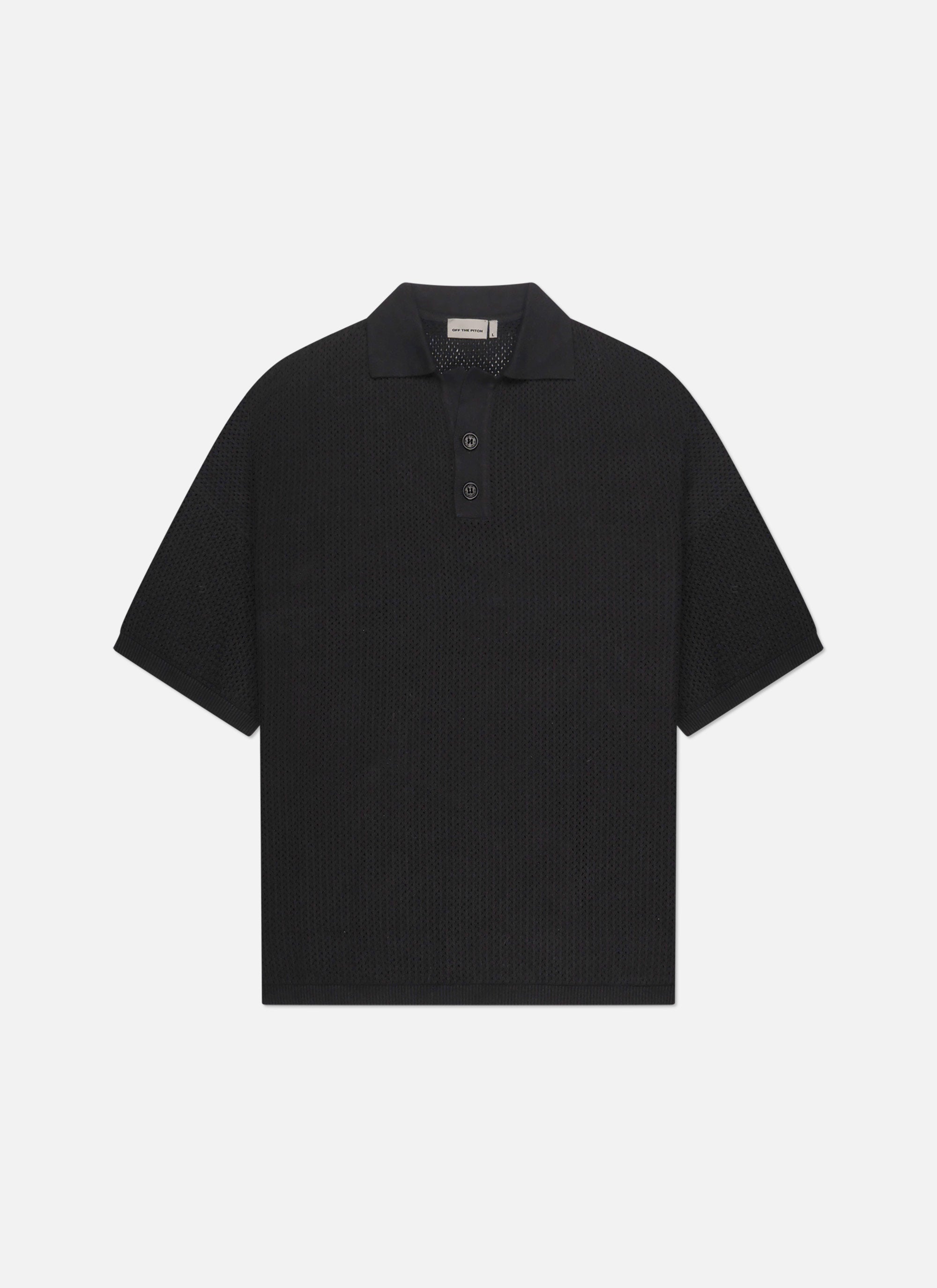 Crochet Boulevard Polo | Black