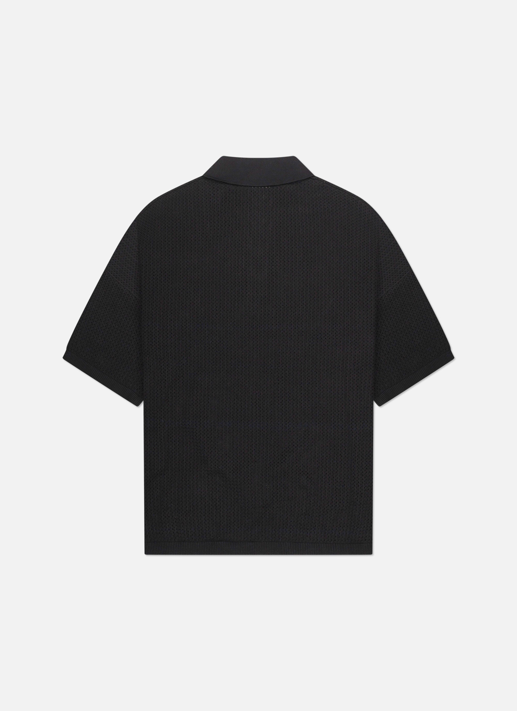 Crochet Boulevard Polo | Black