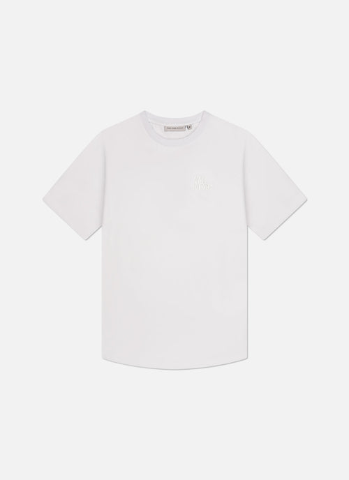 Backburn Faded Slim Fit Tee | White