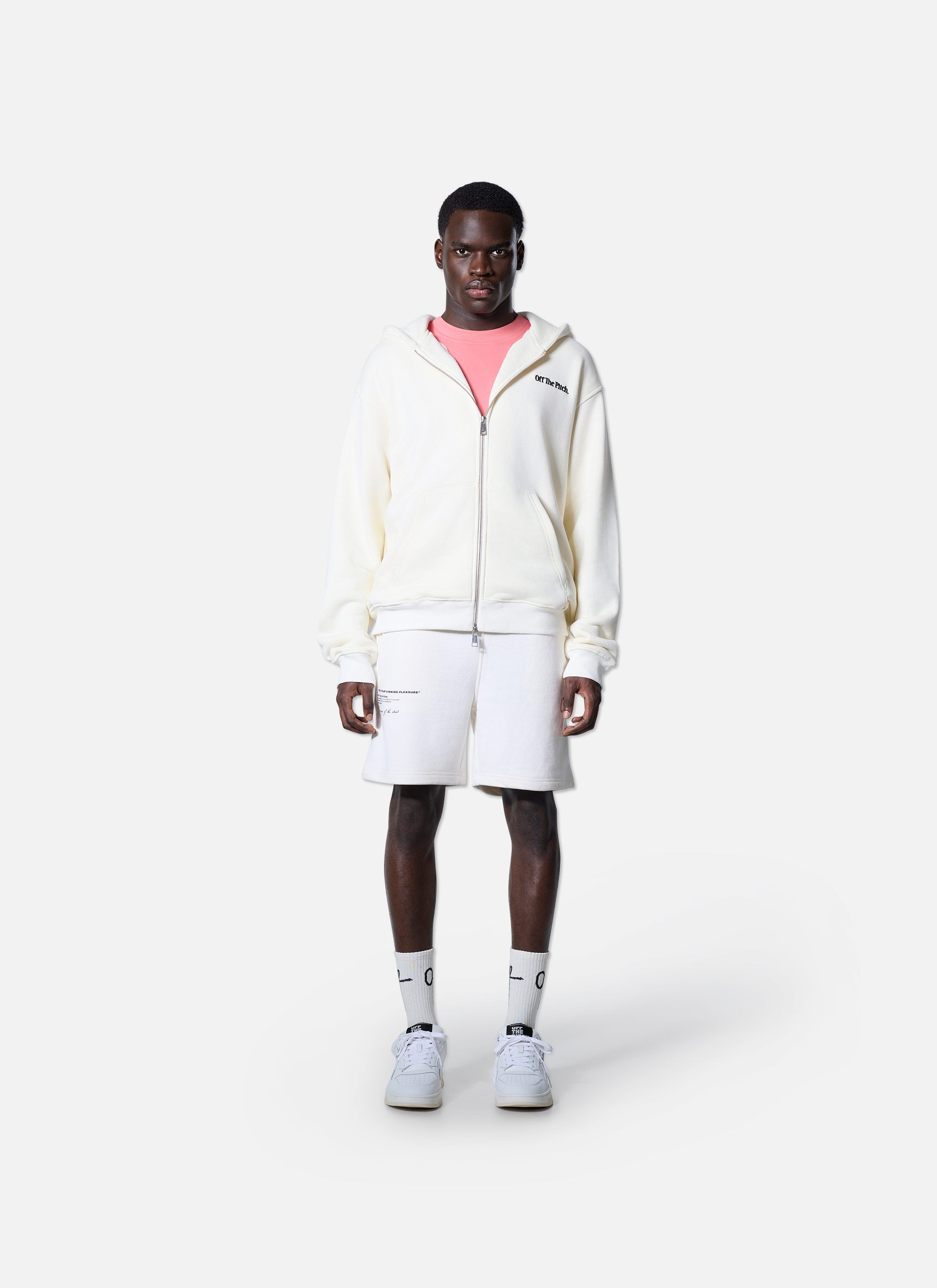 Wardrobe Essentials Full Zip Hood | Off White
