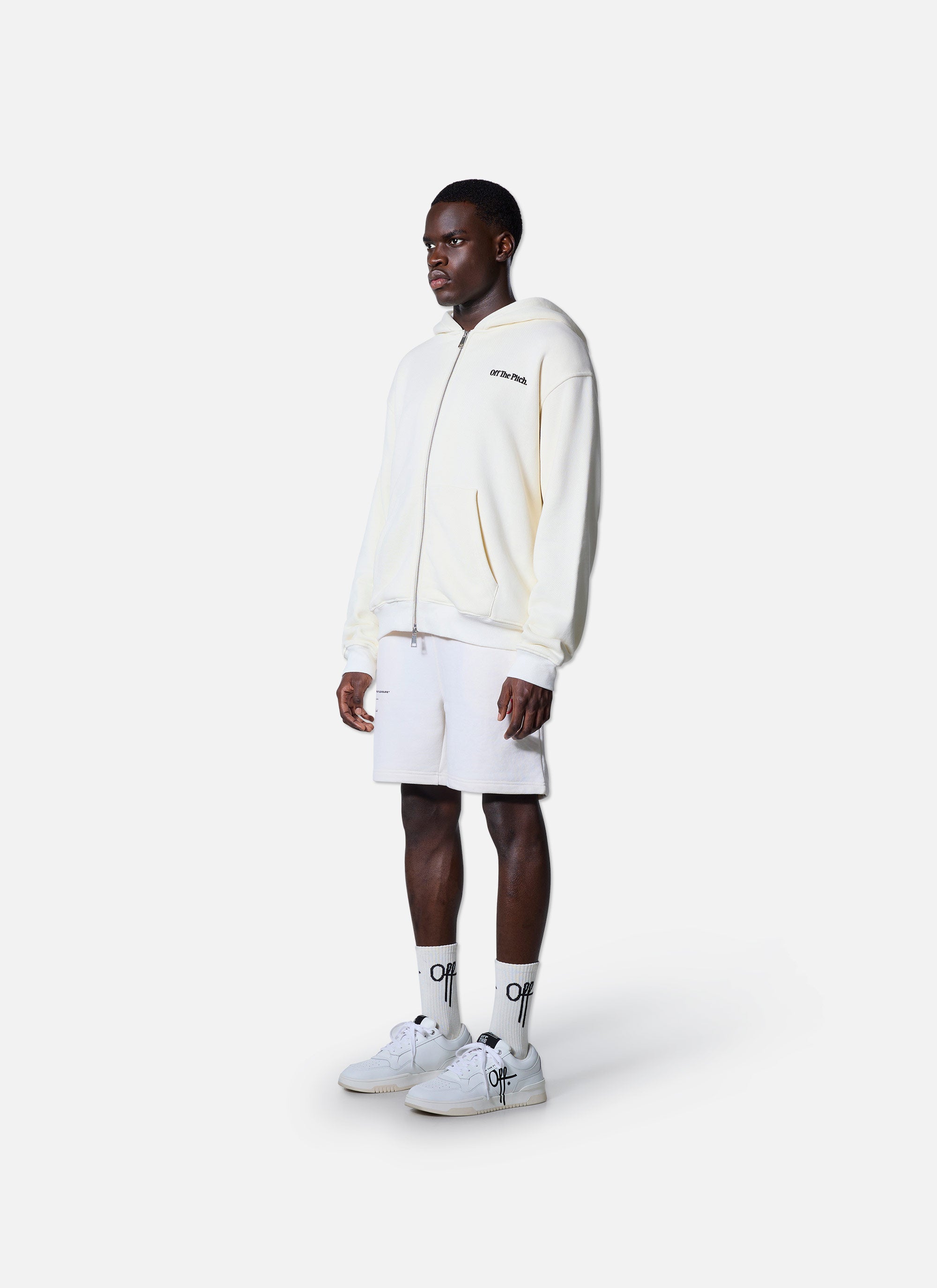 Wardrobe Essentials Full Zip Hood | Off White