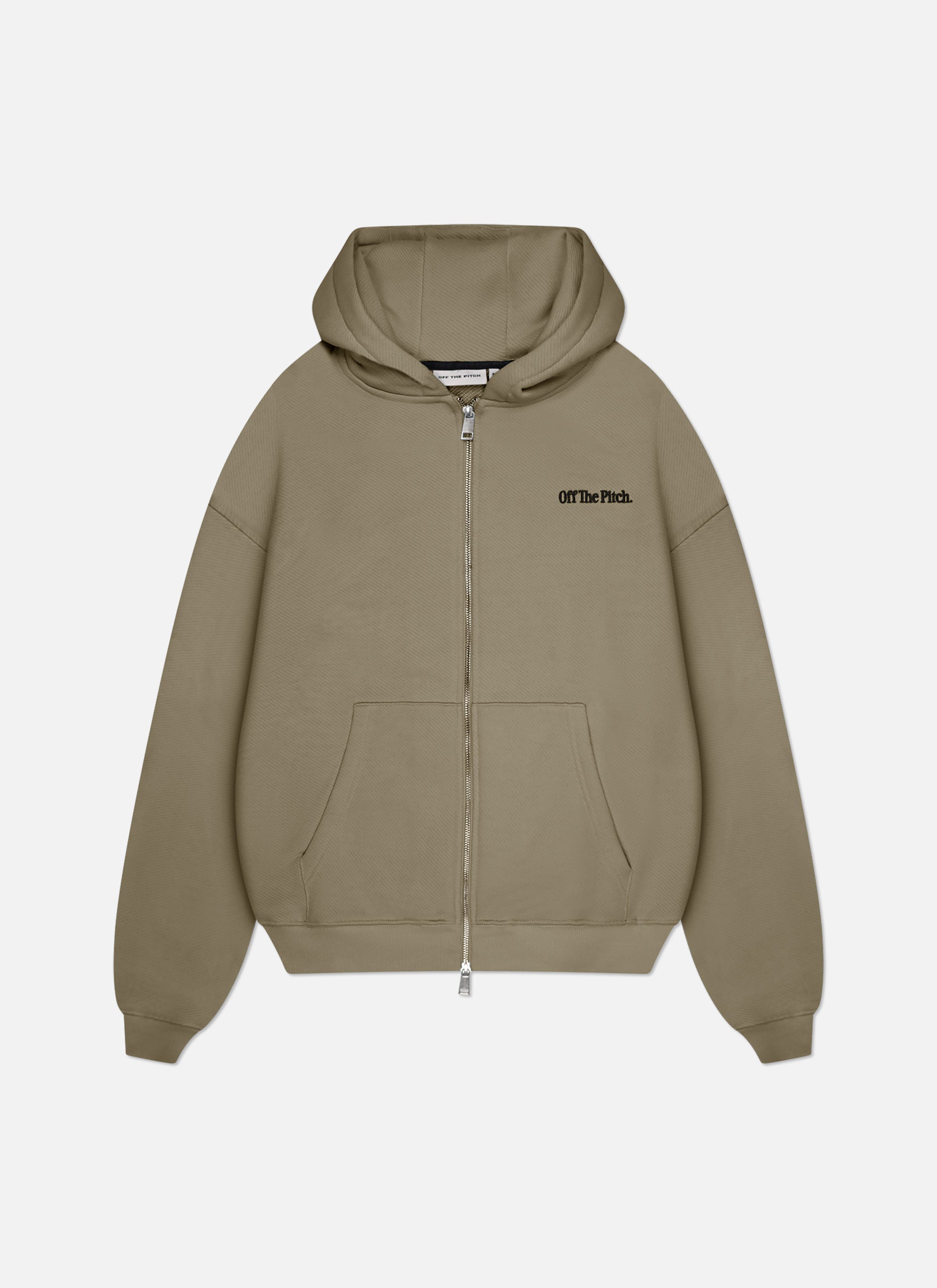 Wardrobe Essentials Full Zip Hood | Olive