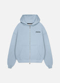 Wardrobe Essentials Full Zip Hood | Sky light blue