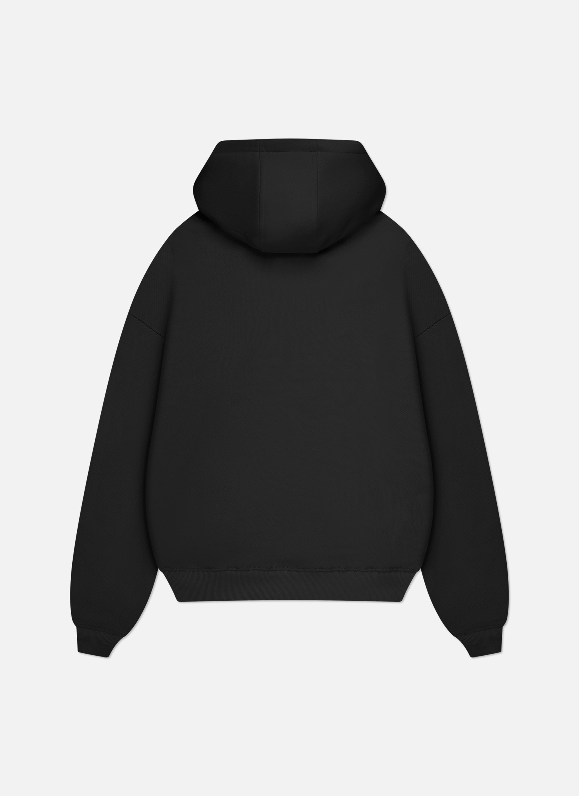 Wardrobe Essentials Full Zip Hood | Black