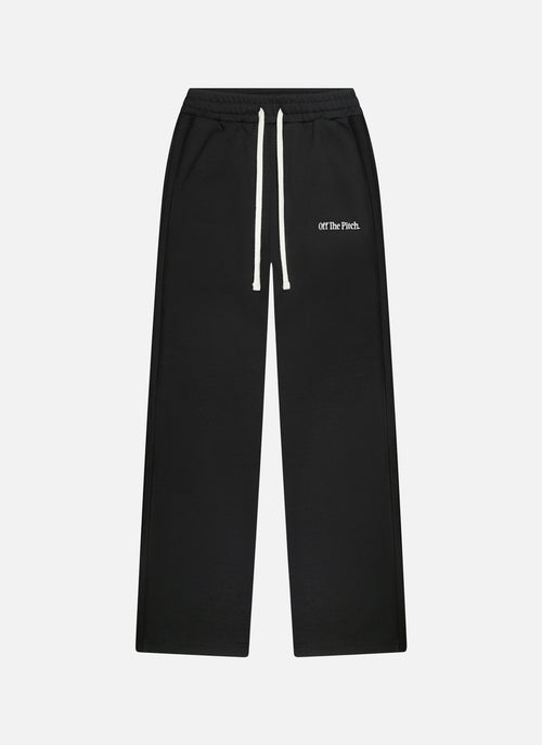 Pantalones con panel de borde sin rematar | Negro