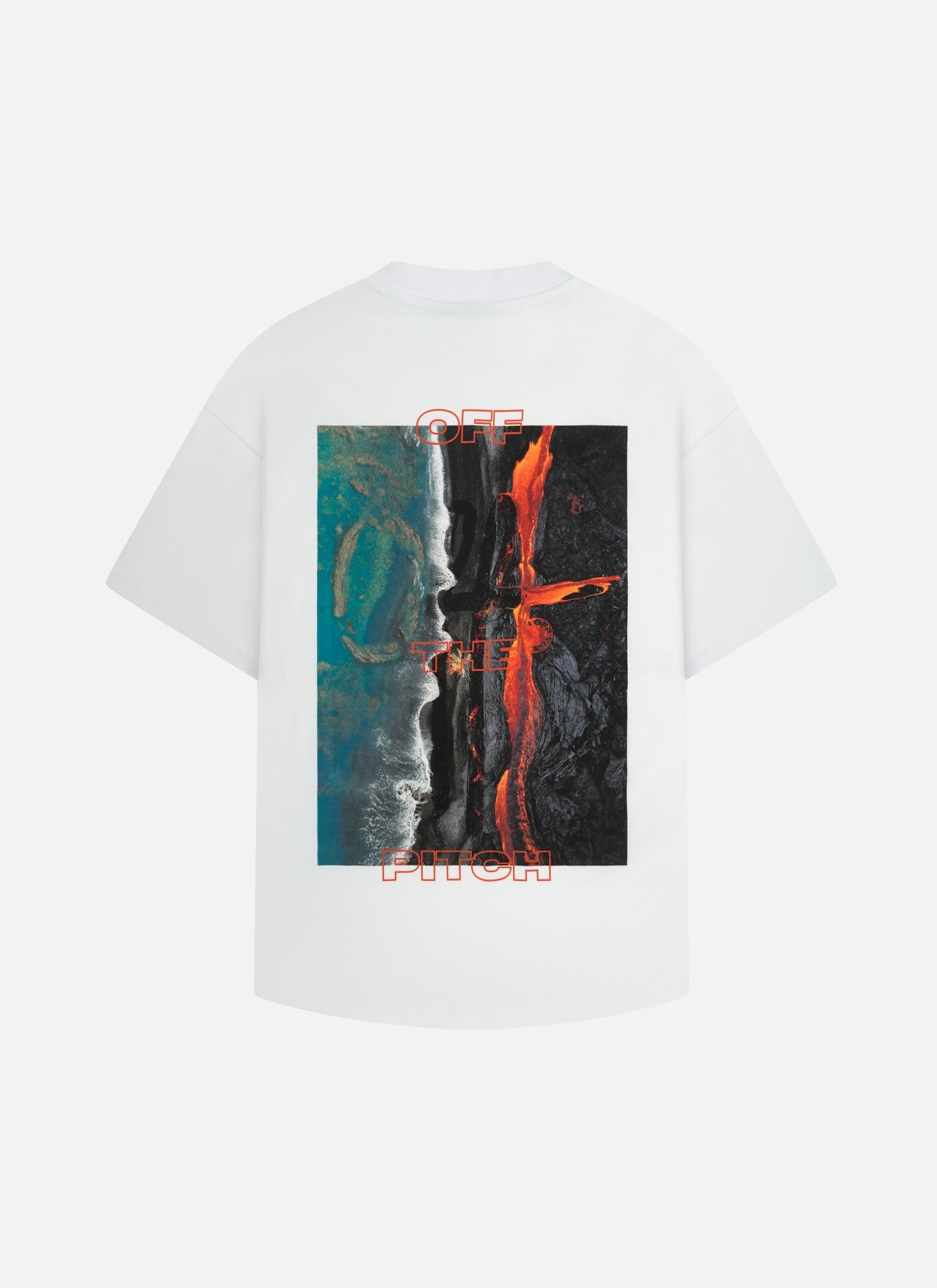 Lava Oversized Tee | White