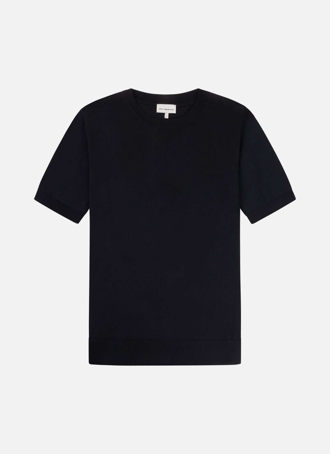 Camiseta de punto normal BLH | Negro