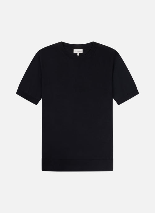 Camiseta de punto normal BLH | Negro