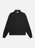 Flat Knit Tailored Overshirt | Black