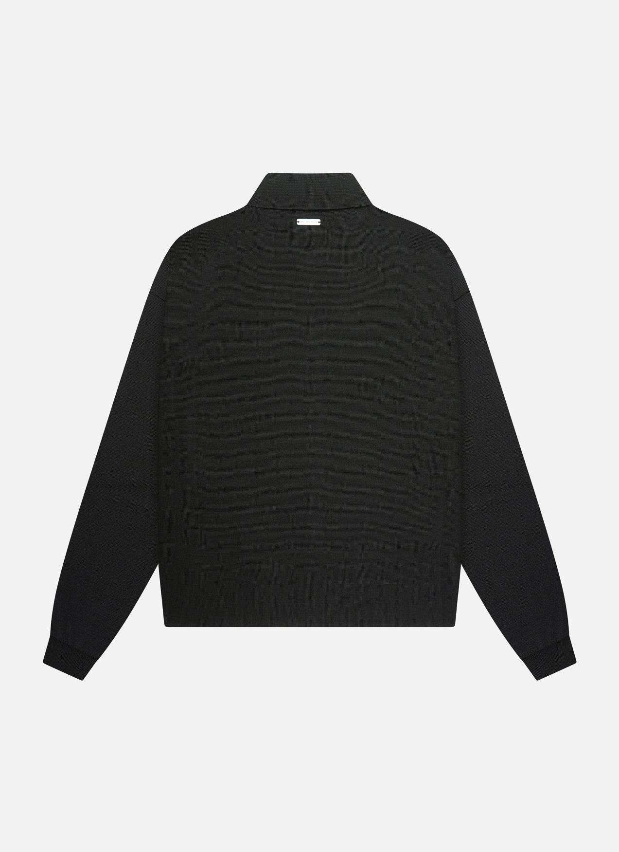 Flat Knit Tailored Overshirt | Black