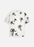 Off Mark Oversized Tee | Off White