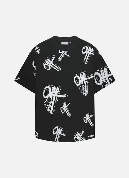 Off Mark Oversized Tee | Black