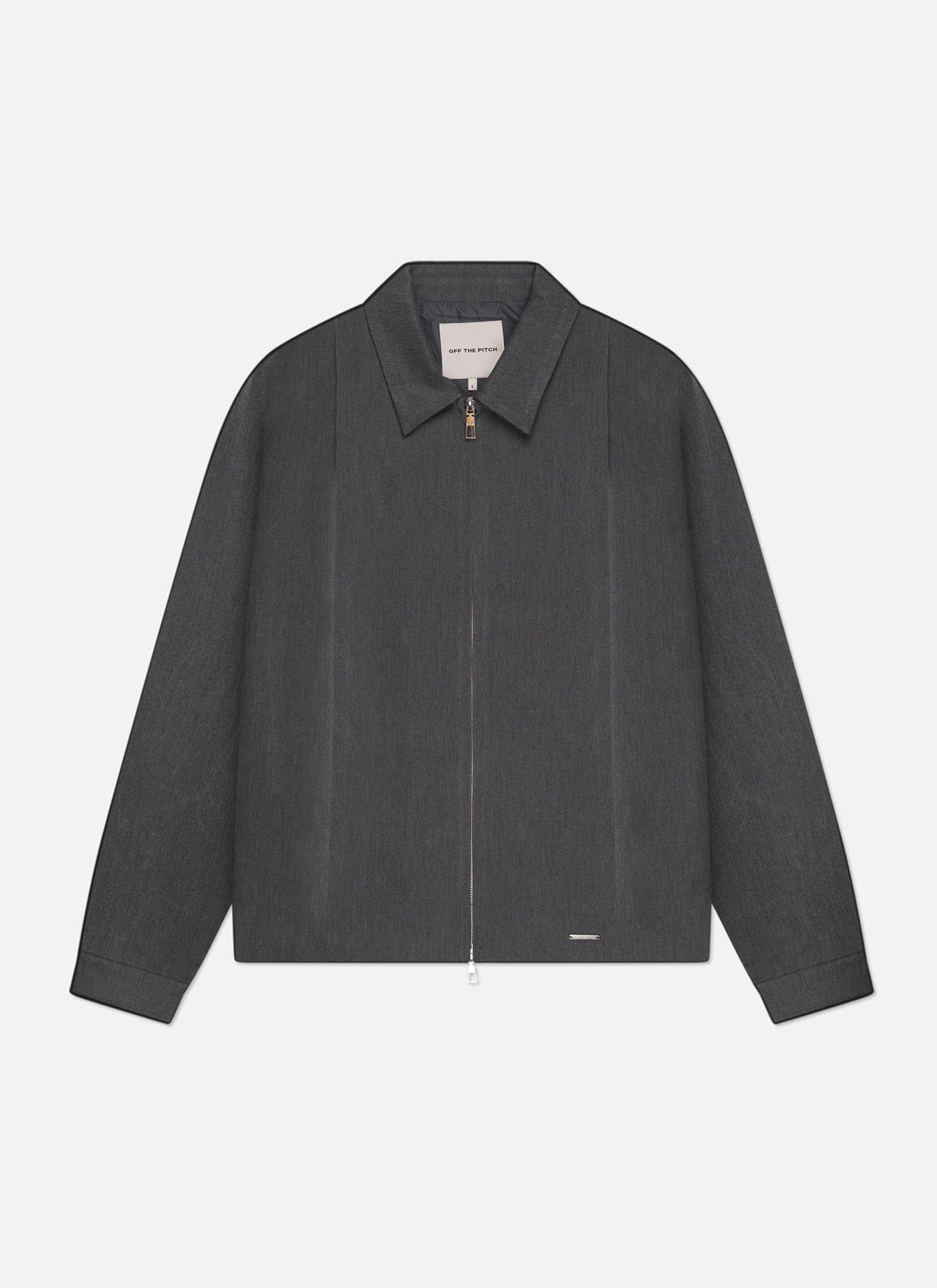 Pleated Overshirt | Dark grey