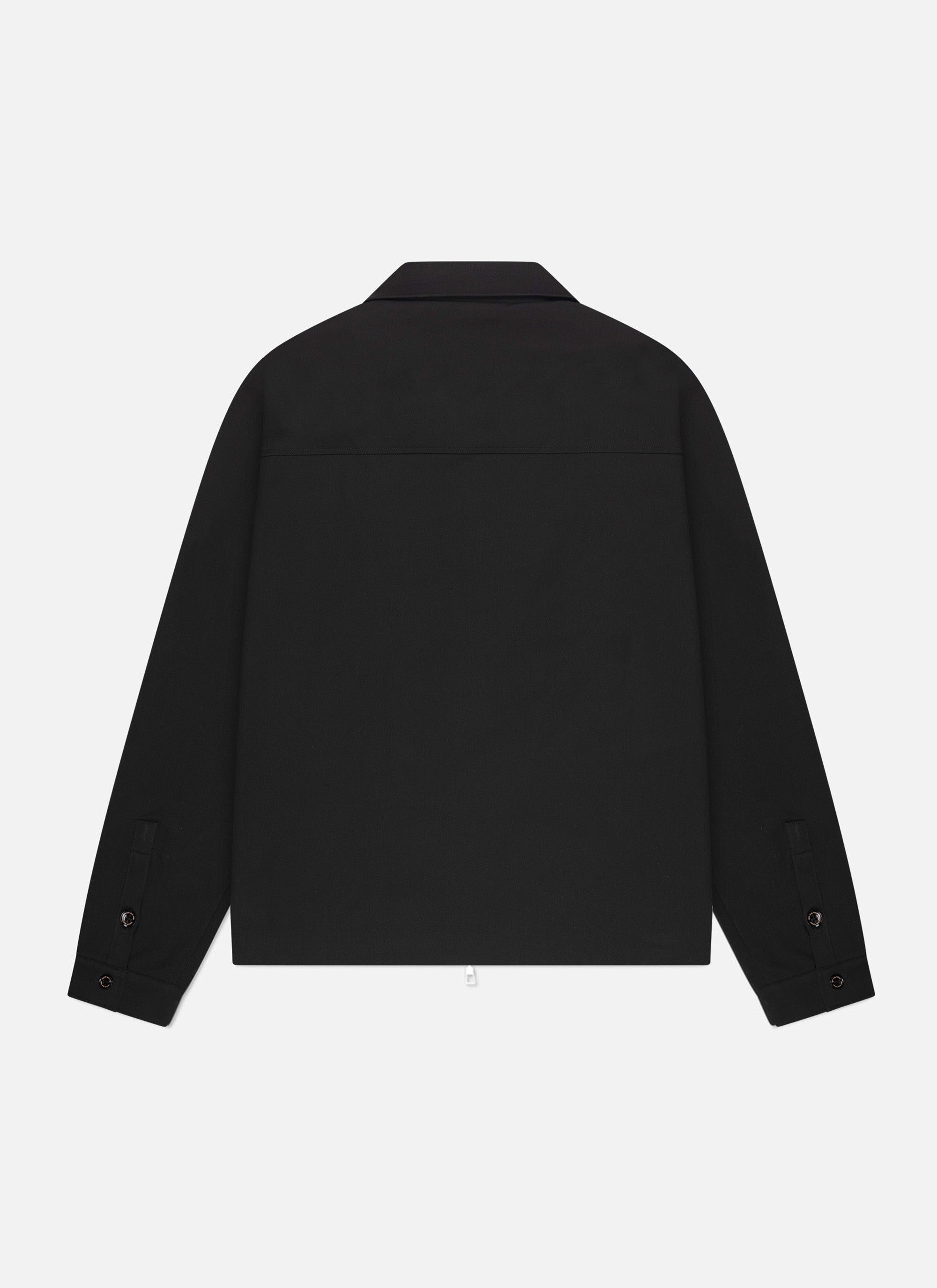 Pleated Overshirt | Black
