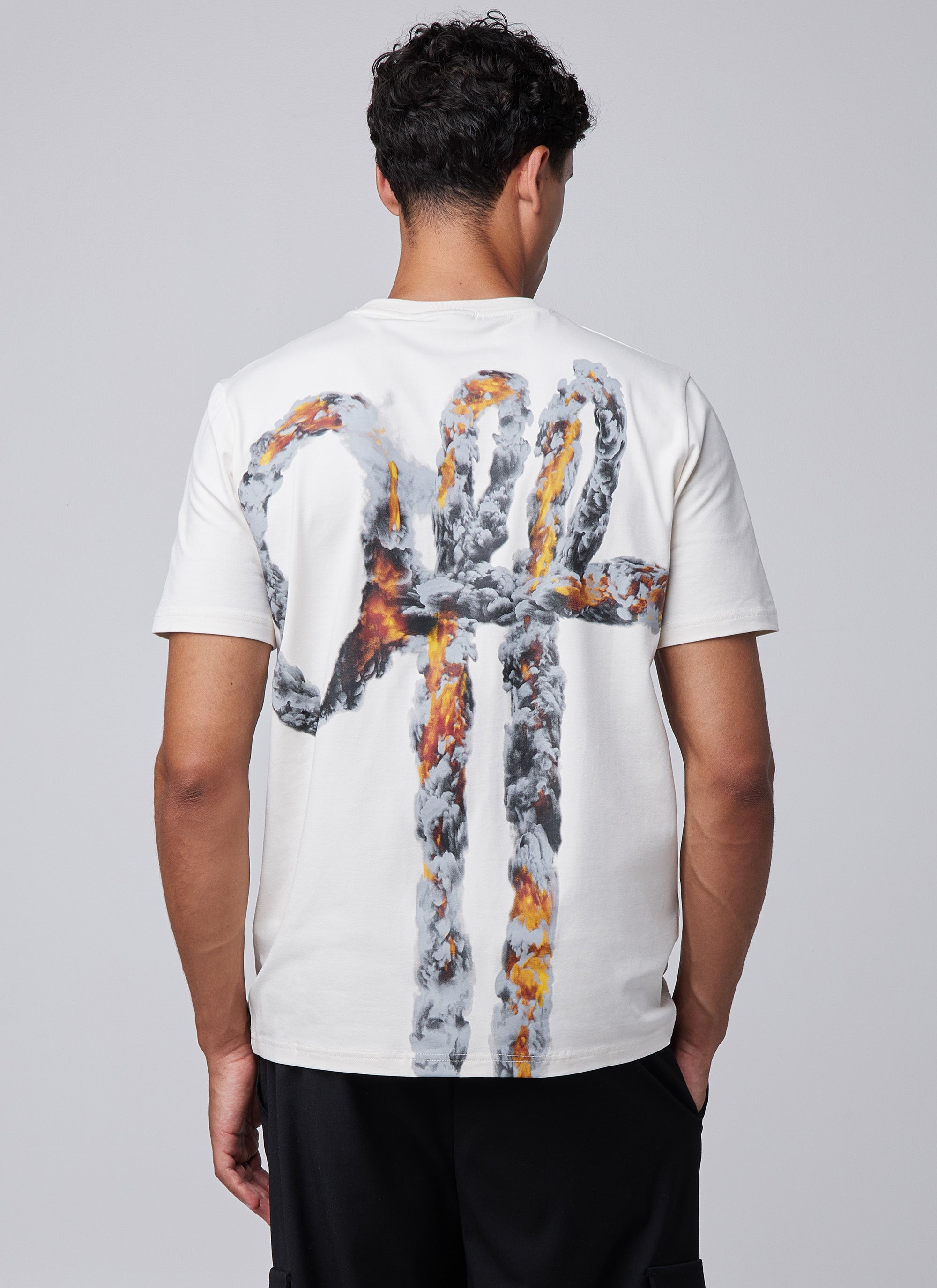 Smoke Regular Fit Tee | Off White