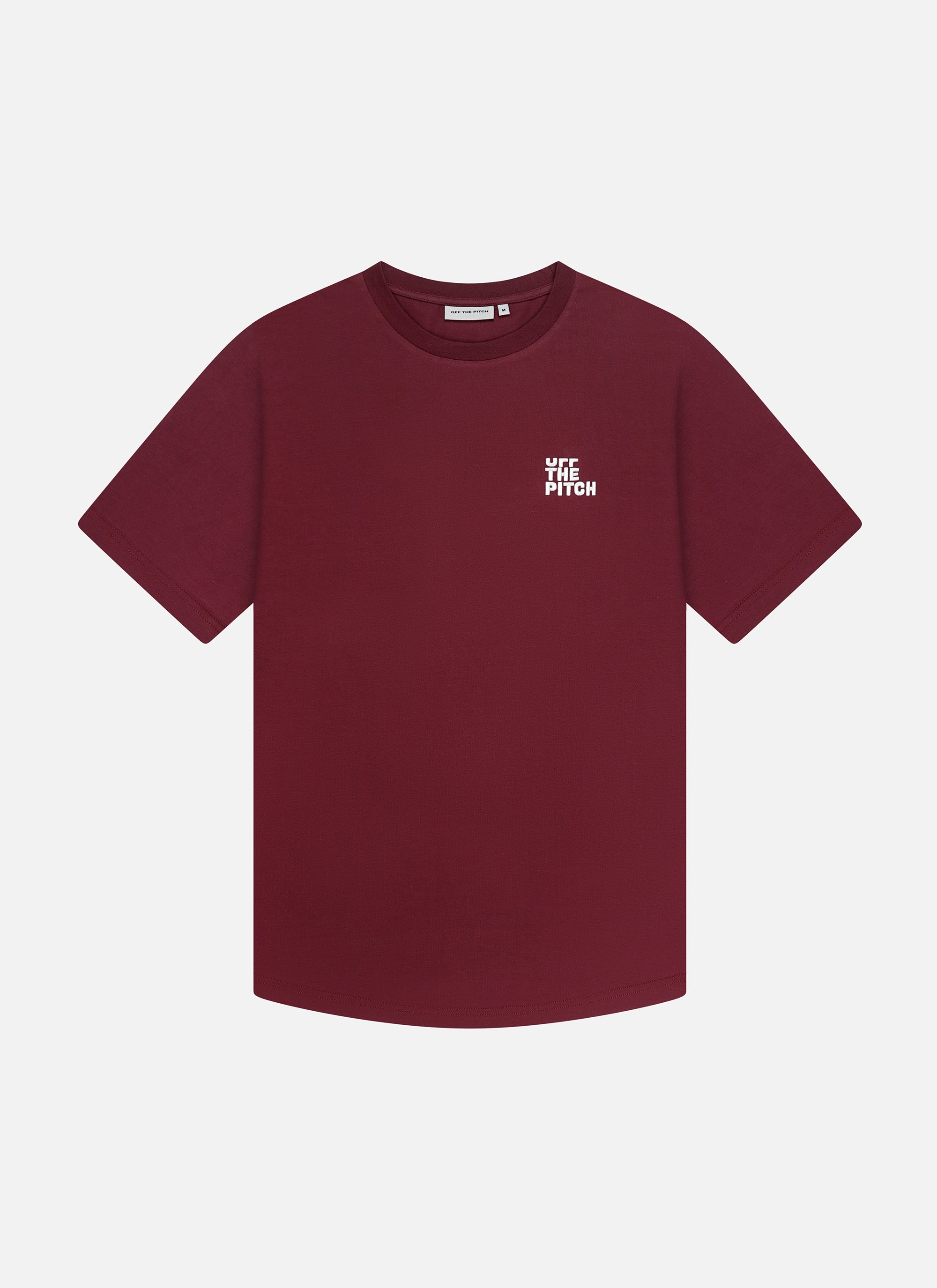 Full Stop Slim Fit Tee | Dark red
