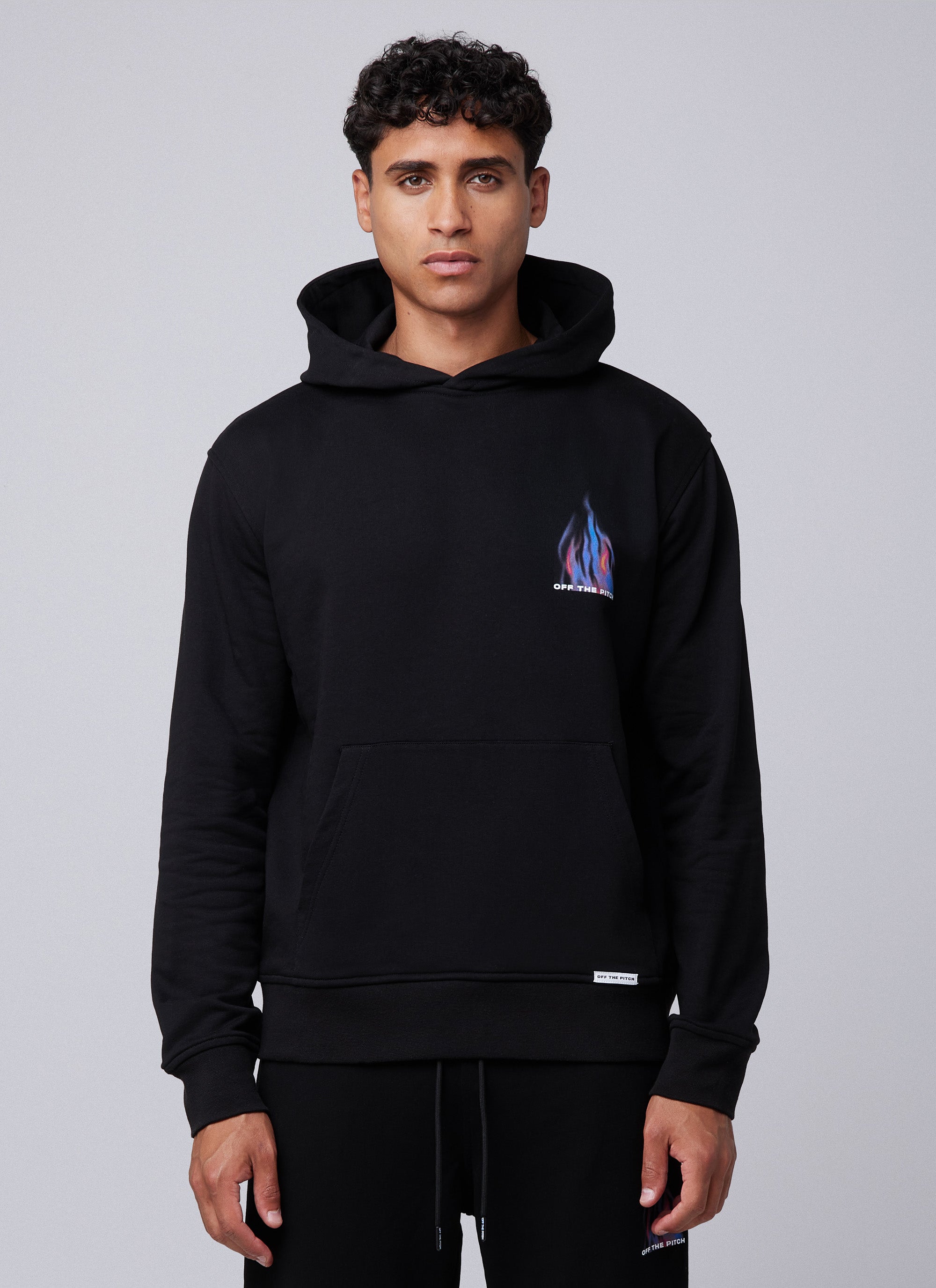 Burning Flower Hood | Black