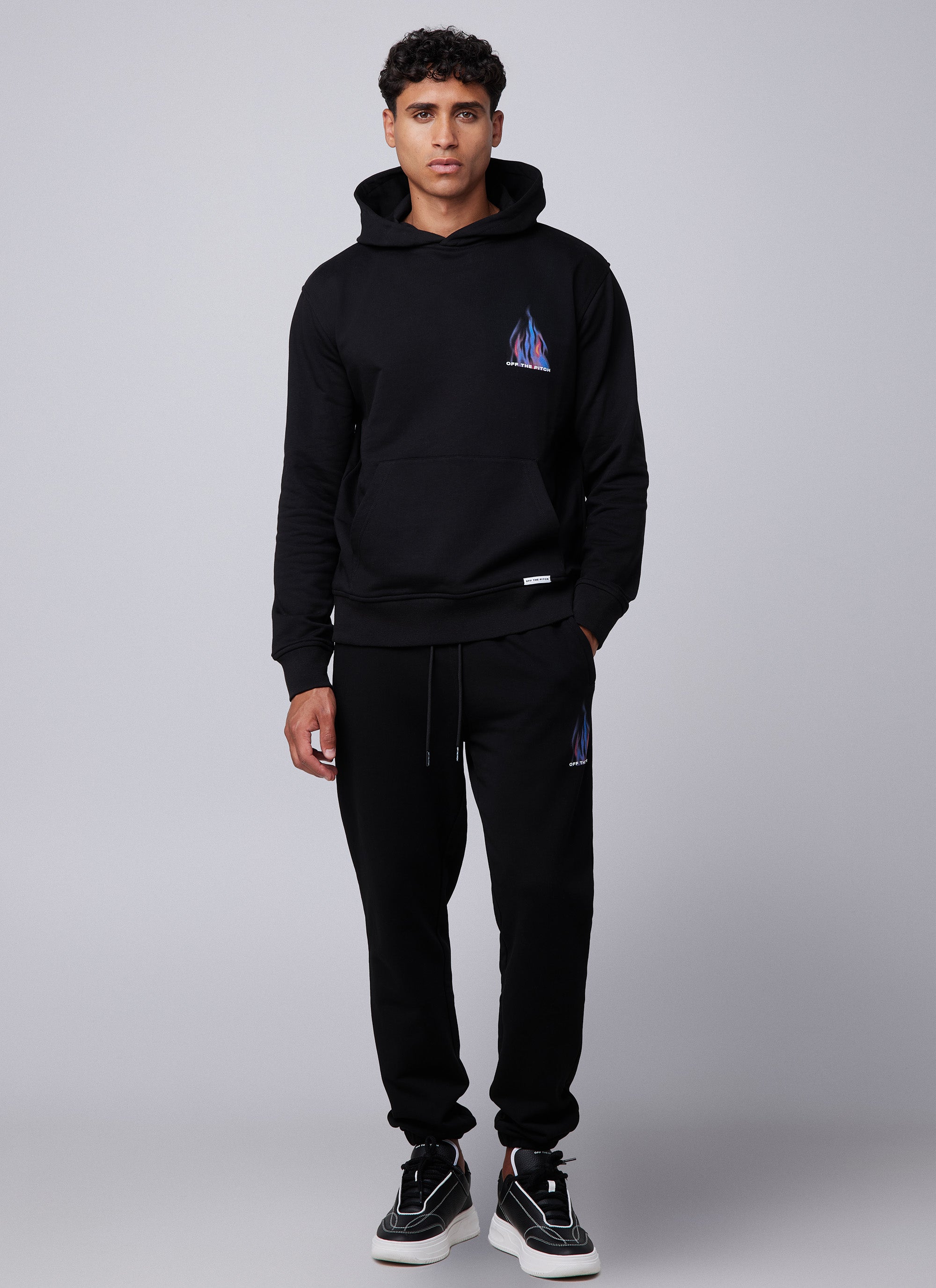 Burning Flower Hood | Black