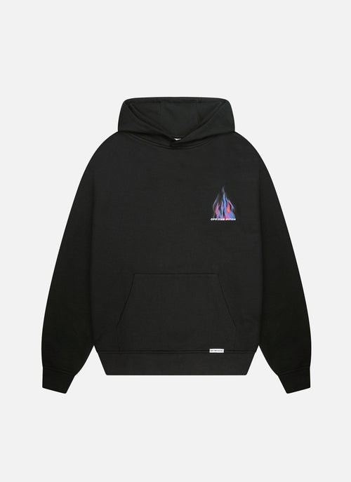 Burning Flower Hood | Zwart