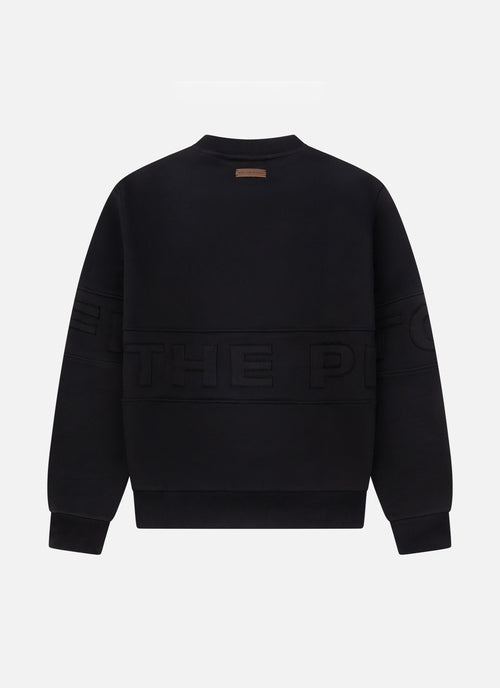 Logo Patch Crewneck | Black