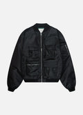Double Layers Bomber Jacket | Black