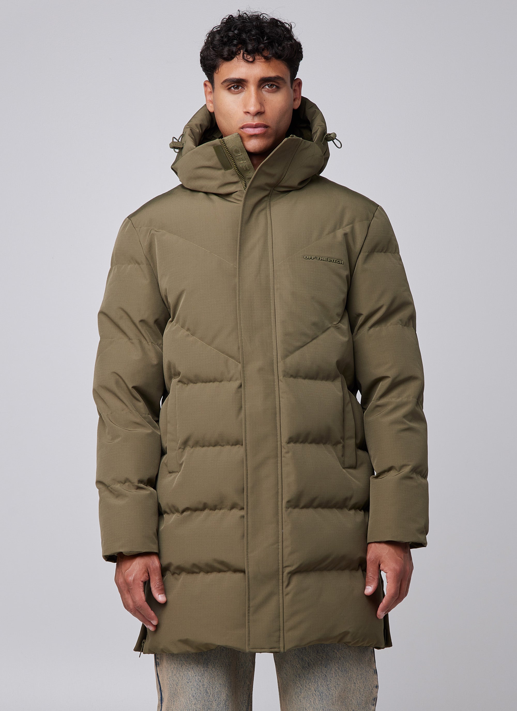 Ripstop Longline Puffer | Olive