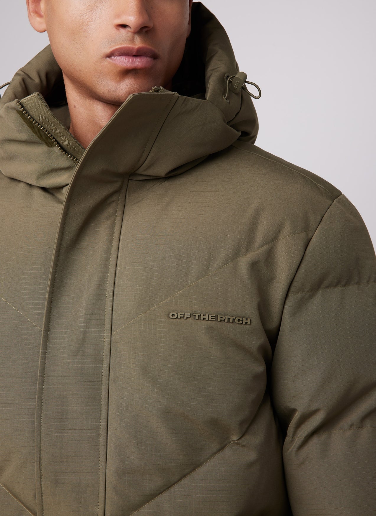 Ripstop Longline Puffer | Olive
