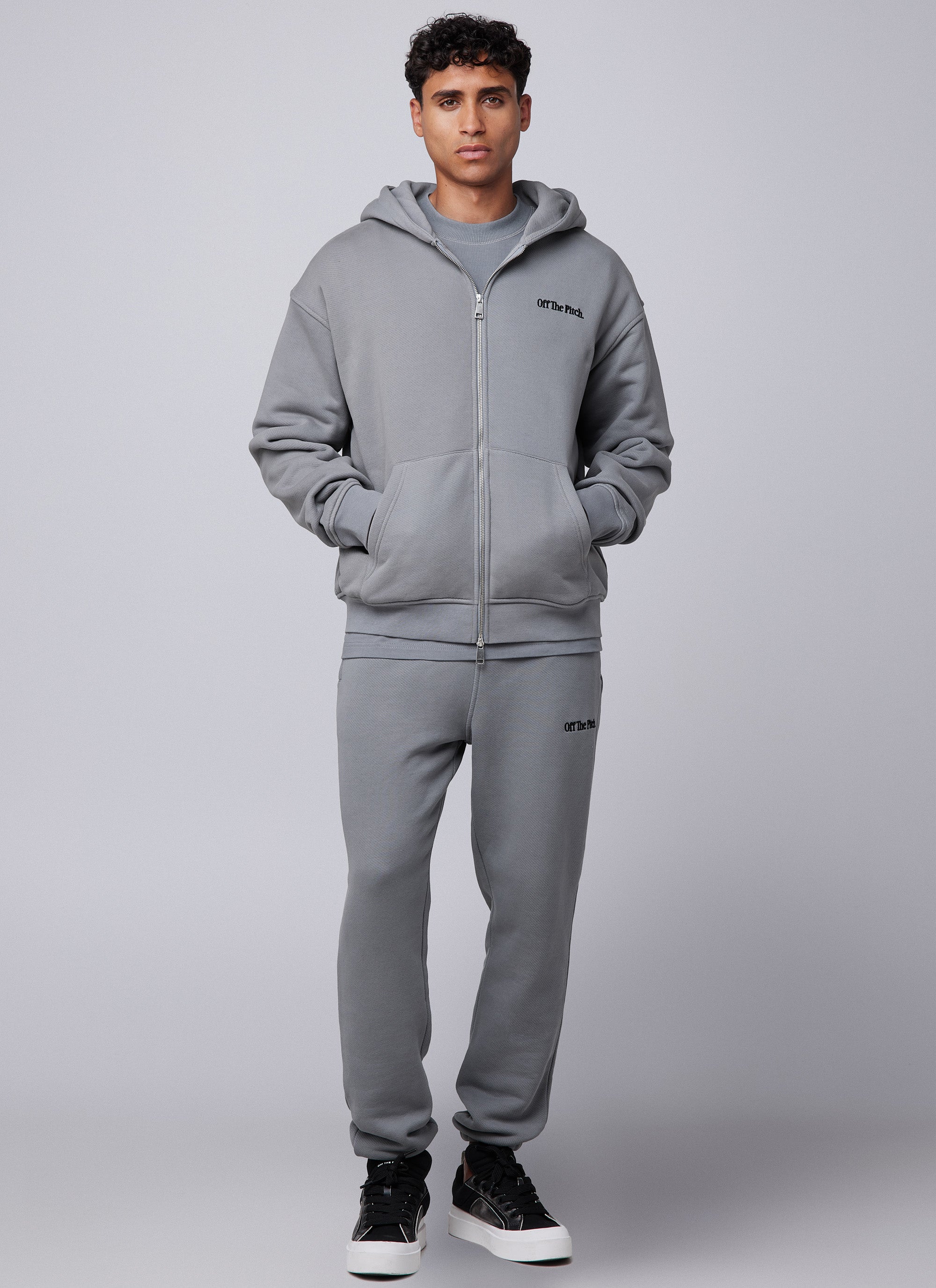 Wardrobe Essentials Full Zip Hood | Ultimate Grey