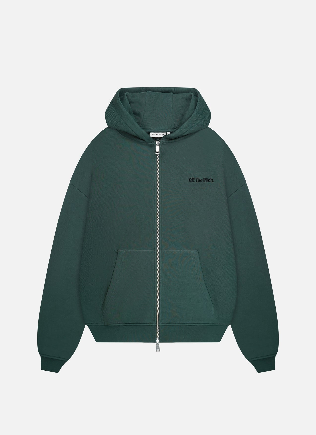 Wardrobe Essentials Full Zip Hood | Forest Green
